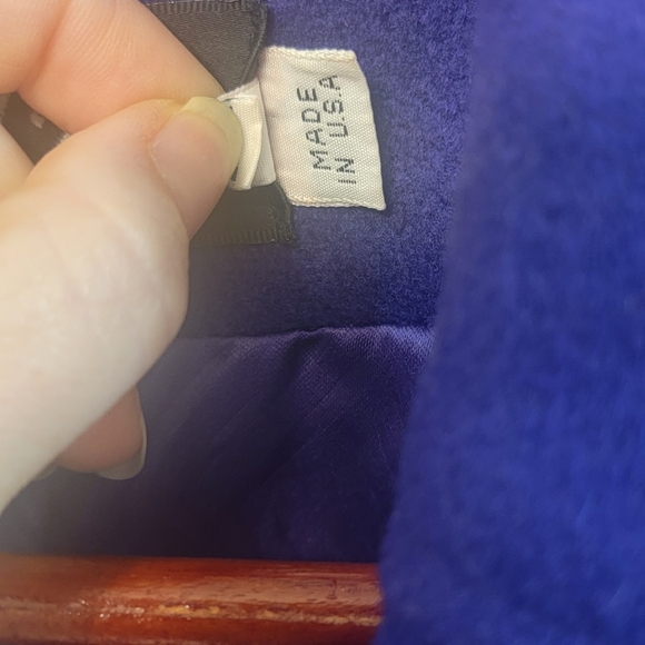 Vintage Dani Colby Wool Purple Mobwife Peacoat Classy Style Plus Size Coat - Picture 3 of 13